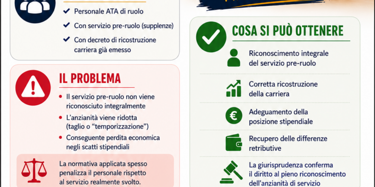 ricostruzione carriera ata